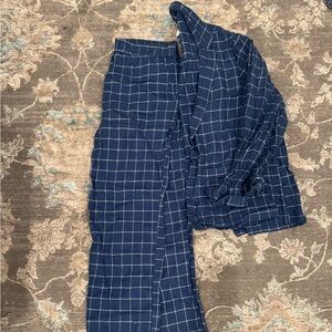 Lake Pajamas Flannel Piped Pants Set